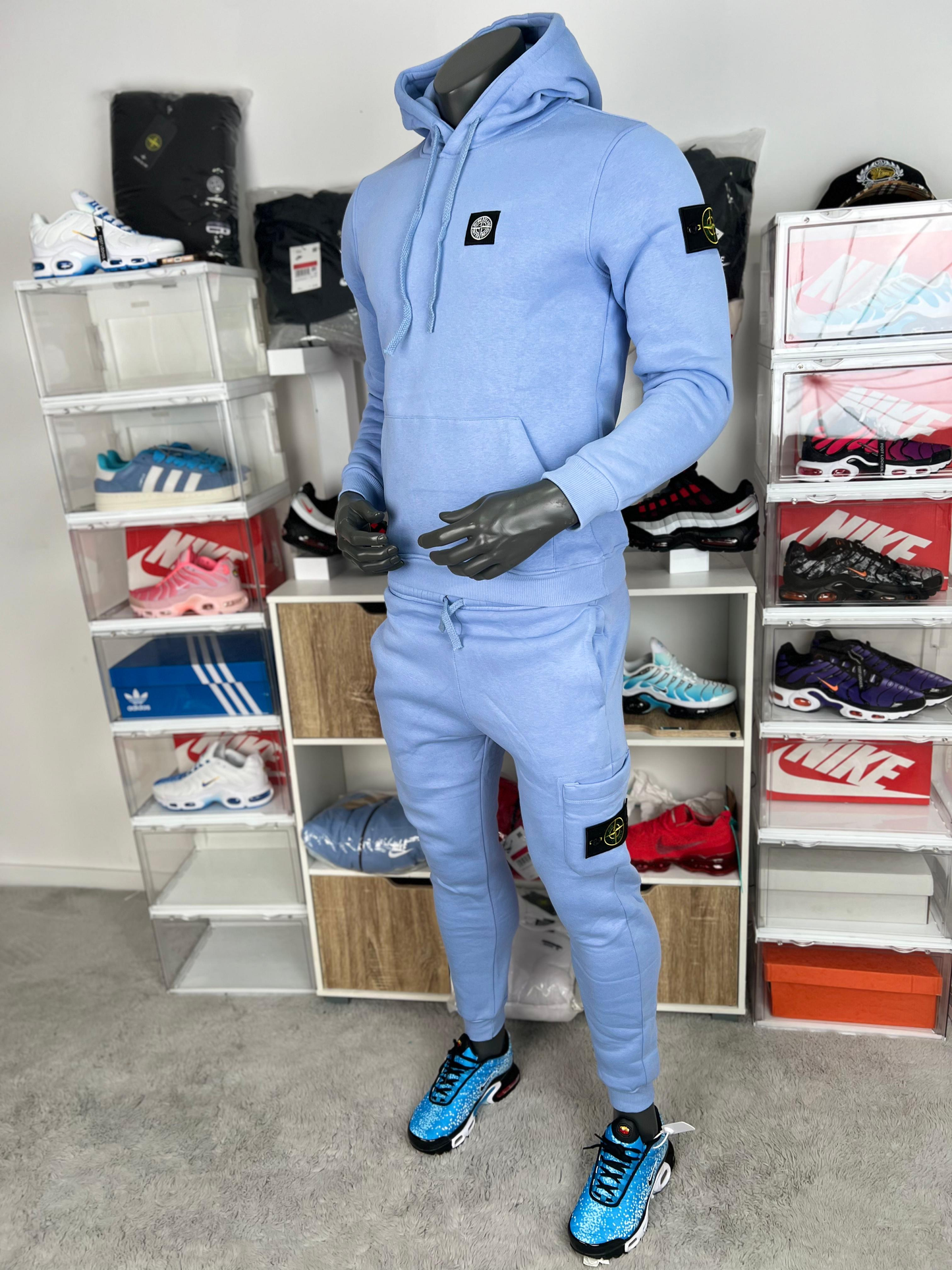 Chándal Stone Island Azul Celeste